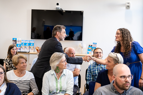 EB Grünwidl bei einer Livesendung Radio Maria